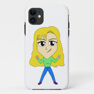 チビ(小さくかわいく書いた感じ) iPhone 11 ケース
