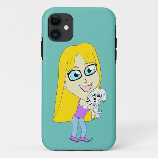 チビ(小さくかわいく書いた感じ) Case-Mate iPhoneケース (裏面)
