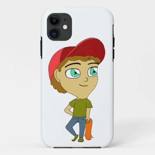 チビ（小さくかわいく書いた感じ） Case-Mate iPhoneケース (裏面)