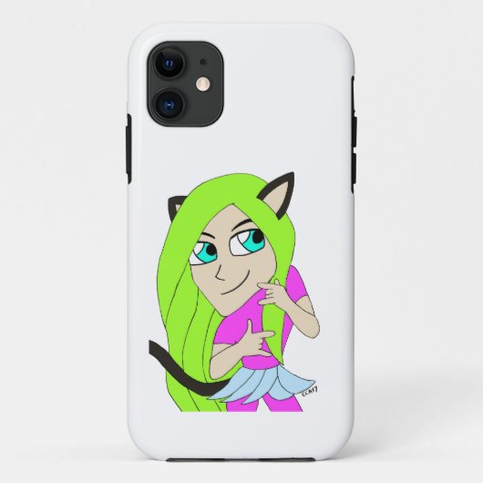 チビ(小さくかわいく書いた感じ) Case-Mate iPhoneケース (裏面)
