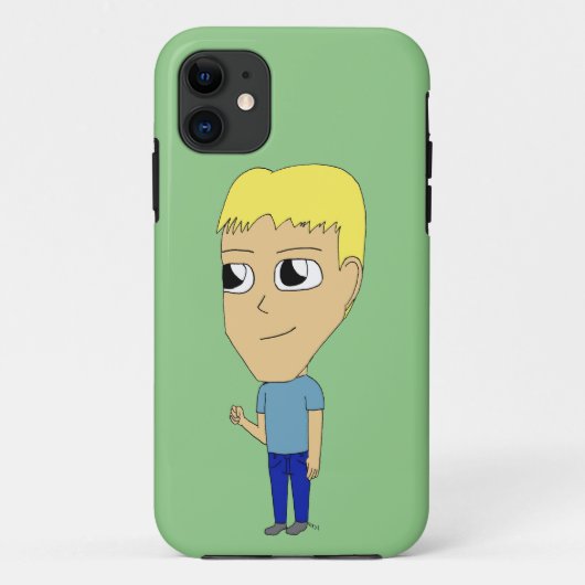 チビ(小さくかわいく書いた感じ) Case-Mate iPhoneケース (裏面)