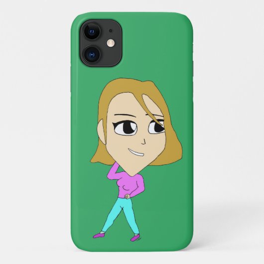 チビ（小さくかわいく書いた感じ） Case-Mate iPhoneケース (裏面)