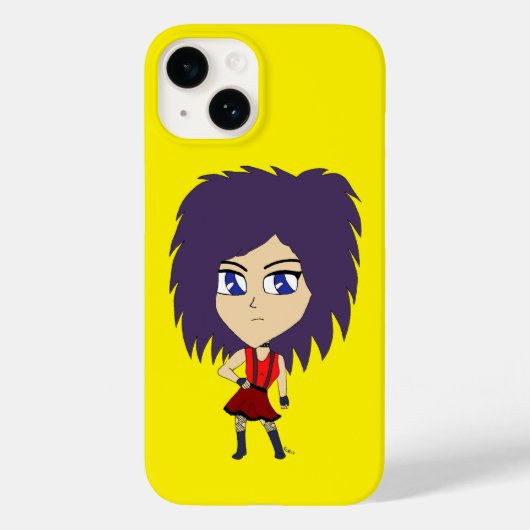 チビ(小さくかわいく書いた感じ) Case-Mate iPhoneケース (裏面)