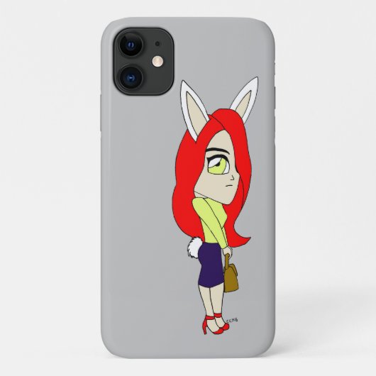 チビ(小さくかわいく書いた感じ) Case-Mate iPhoneケース (裏面)