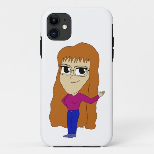 チビ(小さくかわいく書いた感じ) Case-Mate iPhoneケース (裏面)