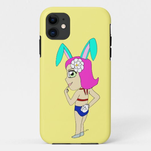 チビ（小さくかわいく書いた感じ） Case-Mate iPhoneケース (裏面)