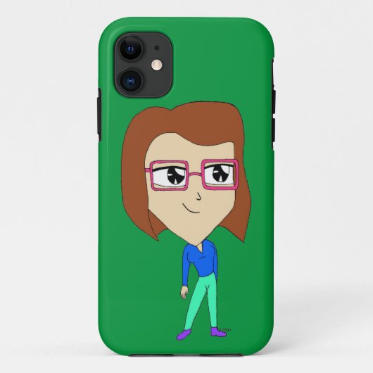 チビ(小さくかわいく書いた感じ) Case-Mate iPhoneケース (裏面)