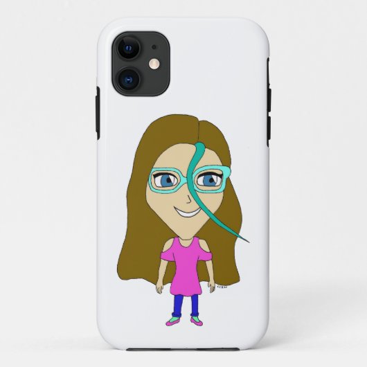 チビ(小さくかわいく書いた感じ) Case-Mate iPhoneケース (裏面)