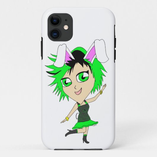 チビ(小さくかわいく書いた感じ) Case-Mate iPhoneケース (裏面)