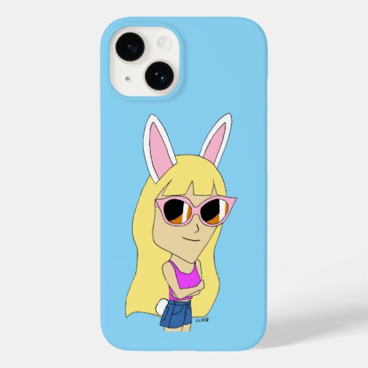 チビ(小さくかわいく書いた感じ) Case-Mate iPhoneケース (裏面)