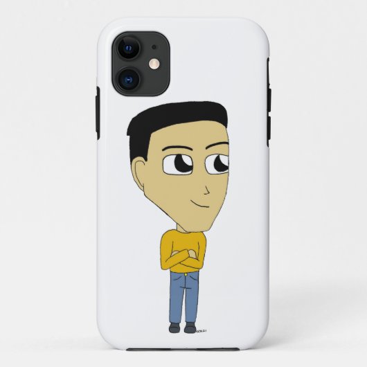 チビ(小さくかわいく書いた感じ) Case-Mate iPhoneケース (裏面)