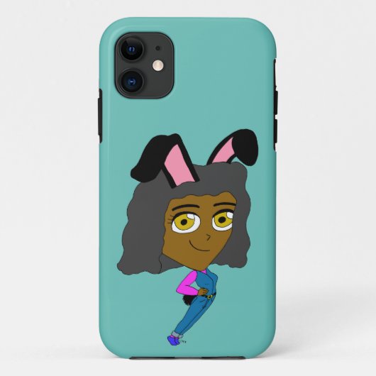 チビ(小さくかわいく書いた感じ) Case-Mate iPhoneケース (裏面)