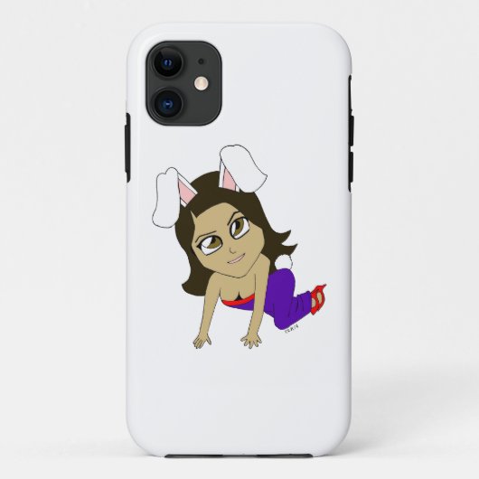 チビ(小さくかわいく書いた感じ) Case-Mate iPhoneケース (裏面)