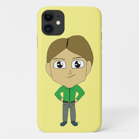 チビ（小さくかわいく書いた感じ） Case-Mate iPhoneケース (裏面)