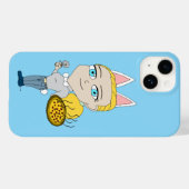 チビ(小さくかわいく書いた感じ) Case-Mate iPhoneケース (裏面 (横))
