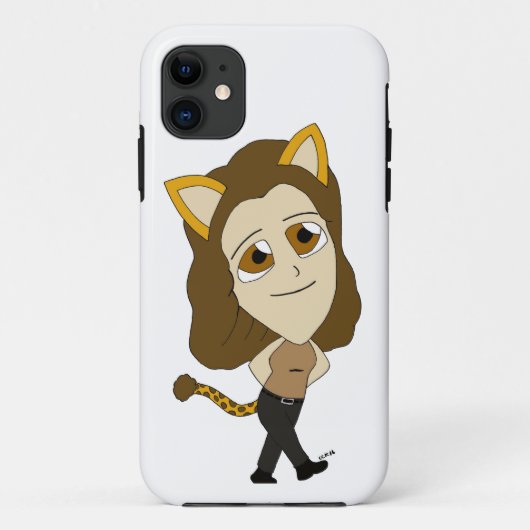 チビ（小さくかわいく書いた感じ） Case-Mate iPhoneケース (裏面)