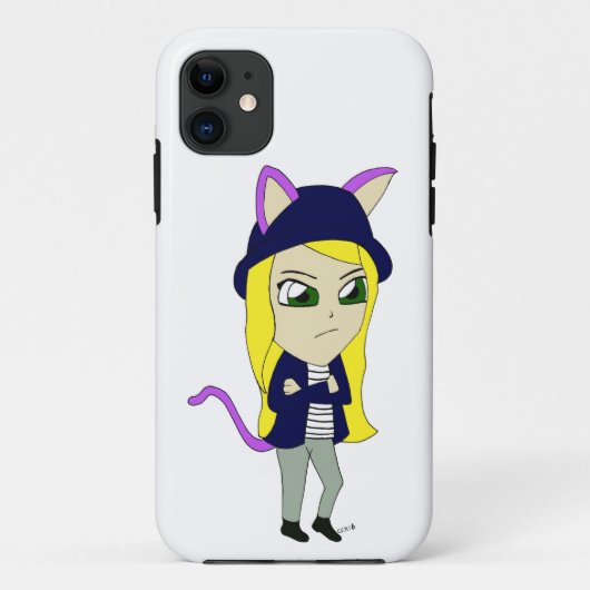 チビ（小さくかわいく書いた感じ） Case-Mate iPhoneケース (裏面)