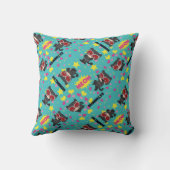 チビ（小さくかわいく書いた感じ）Catwamanパターン クッション (裏面)