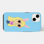 チビ（小さくかわいく書いた感じ） iPhoneケース (裏面横)
