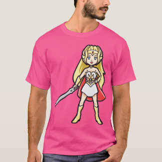 チビ（小さくかわいく書いた感じ）SheRa fromかわいいEternia Tシャツ