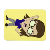 チビ（小さくかわいく書いた感じ）Sonic_Zeph マグネット (横)