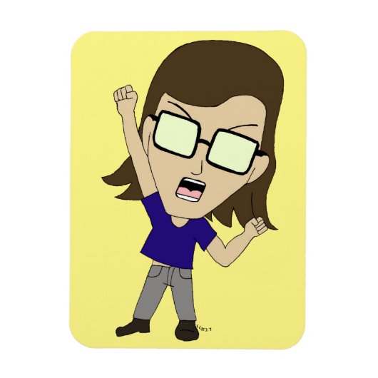 チビ（小さくかわいく書いた感じ）Sonic_Zeph マグネット (縦)