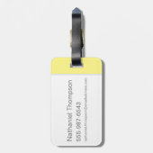 チビ(小さくかわいく書いた感じ)SYLVESTER™ Cashing TWITER™ ラゲッジタグ (裏面縦)