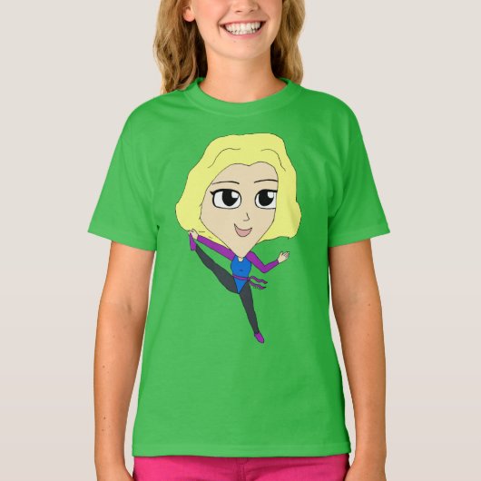 チビ（小さくかわいく書いた感じ） Tシャツ (正面)