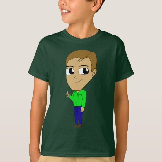 チビ（小さくかわいく書いた感じ） Tシャツ (正面)