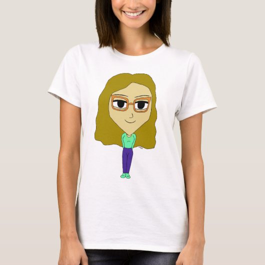 チビ(小さくかわいく書いた感じ) Tシャツ (正面)