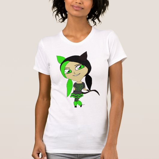 チビ(小さくかわいく書いた感じ) Tシャツ (正面)