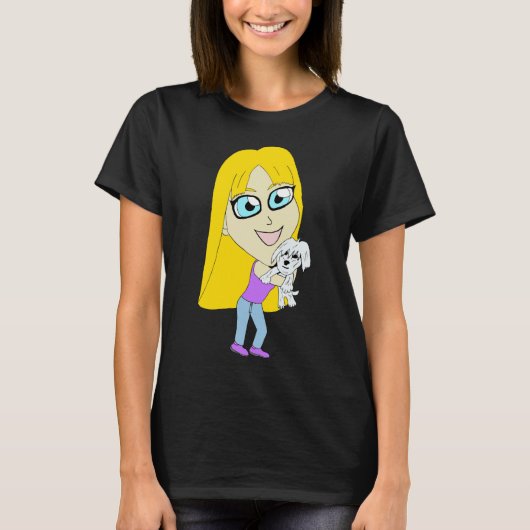 チビ(小さくかわいく書いた感じ) Tシャツ (正面)