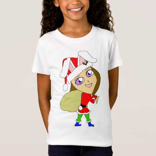 チビ（小さくかわいく書いた感じ） Tシャツ (正面)