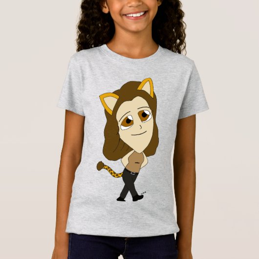 チビ（小さくかわいく書いた感じ） Tシャツ (正面)