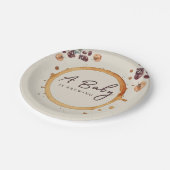 チフス素朴プ風コーヒー豆の赤ちゃんシャワー ペーパープレート (アングル)