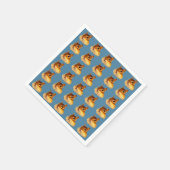 チプマンク紙ナプキン。シマリス模様の紙ナプキンナプキンス スタンダードカクテルナプキン (角)