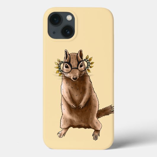 チプムンおもしろいクリスギークアニマルアート Case-Mate iPhoneケース (裏面)