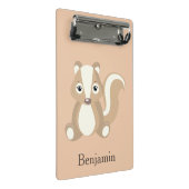 チプムンクかわいこちゃん ミニクリップボード (アングル)