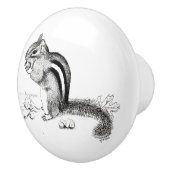 チプムンクとアコーン セラミックノブ (右)