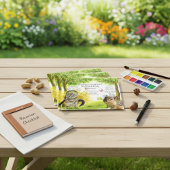 チプムンクをテーマにしたファミリー懇親会招待状 ポストカード