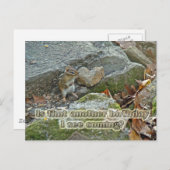 チプムンクオンロックアイテムズ誕生日 ポストカード (正面/裏面)