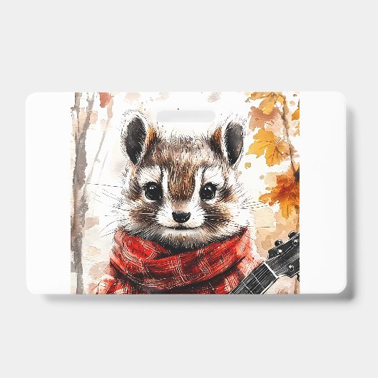 チプムンクギターメロディ バッジ (正面)