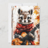 チプムンクギターメロディ 招待状 (裏面)