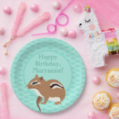 チプムンクスをテーマにした誕生日パーティカスタムー ペーパープレート (パーティー)