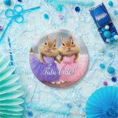 チプムンクバレリナデュオ ペーパープレート (パーティー)