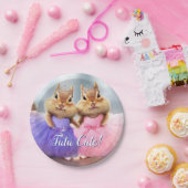 チプムンクバレリナデュオ ペーパープレート (パーティー)