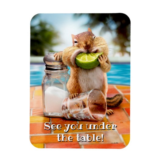 チプムンク付きライム マグネット (縦)