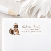 チプムンク差出人住所ラベル ラベル (インサイチュ)