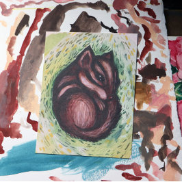 チプムンク春 ポストカード