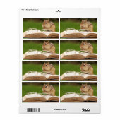 チプムン読ク蔵書票 ラベル (フルシート)